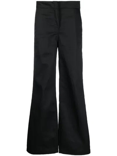 PALM ANGELS REVERSED WAISTBAND TROUSERS