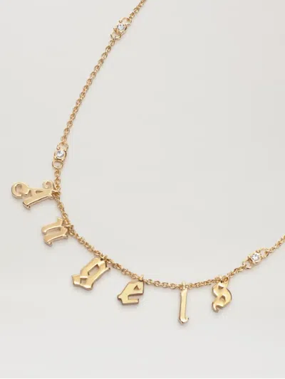 Palm Angels Rhinestone Angels Necklace