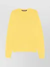 Palm Angels Ribbed Crewneck Sweater With Long Sleeves