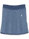 Palm Angels Ribbed-knit Skirt In Blue