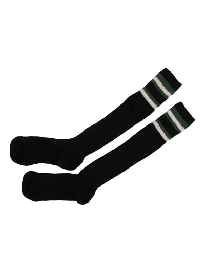 Palm Angels Ribbed Striped Socks