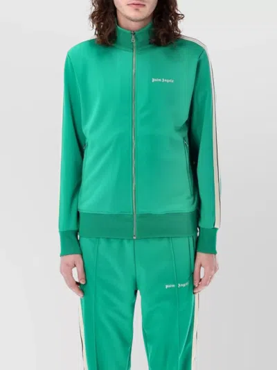 Palm Angels Classic Logo Track Jacket In Green