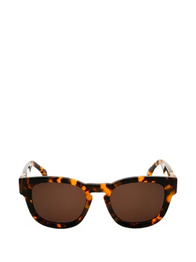 Palm Angels Riverside Round-frame Sunglasses In Multi