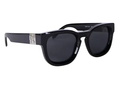 Pre-owned Palm Angels Riverside Sunglasses In Black Dark Grey (peri064s24pla0011007)