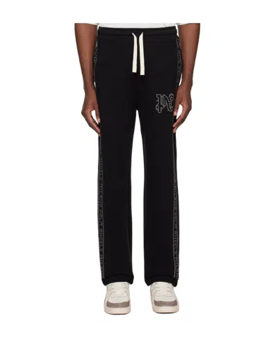 Palm Angels Rivet Logo Sweatpants In Black