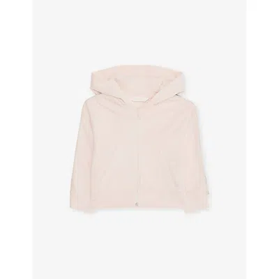 Palm Angels Babies' Contrast-stripe Zip-up Jersey Hoody 9-36 In Pink