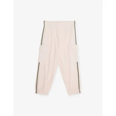 Palm Angels Babies' Tch-pocket Cargo Jersey Jogging Bottoms 9-36 In Pink