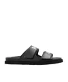 Palm Angels Logo-print Slides In Black