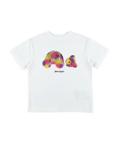 Palm Angels Round-necked T-shirt In White