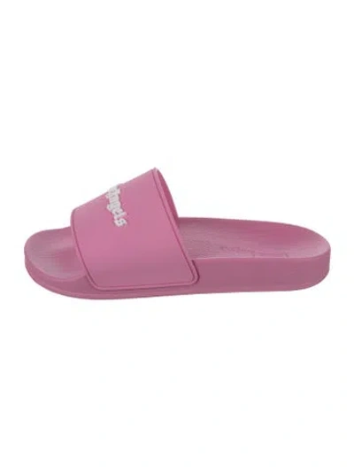 Pre-owned Palm Angels Rubber Slides In Pink