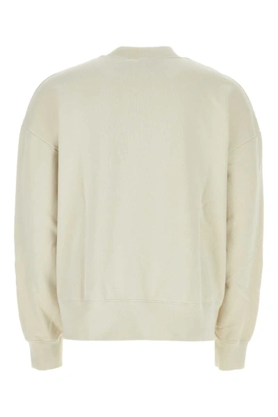 Palm Angels Sand Cotton Sweatshirt In Offwhite