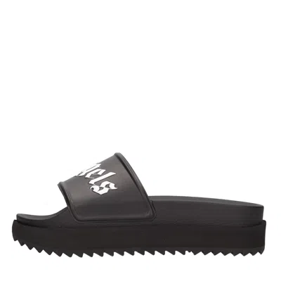 Palm Angels Sandals Black In Nero Neri E Grigi