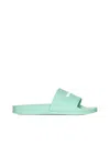 Palm Angels Sandals In Light Green