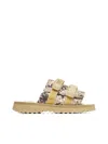 Palm Angels X Suicoke Moto-p Touch-strap Slides In Palms Camo
