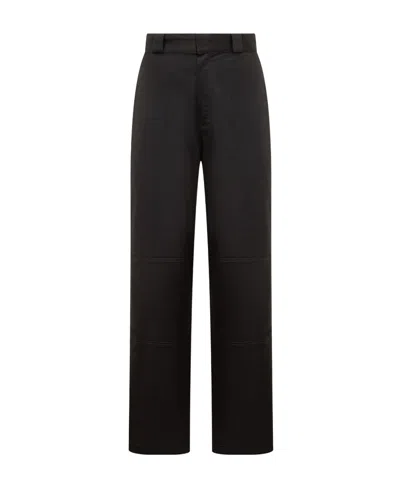 Palm Angels Sartorial Loose-fit Cotton Trousers In Black