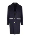 Palm Angels Tailored Coat In Black