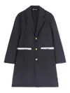 Palm Angels Tailored Coat In Azul