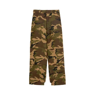 Pre-owned Palm Angels Sartorial Waistband Camo Workpants 'green' | Men's Size 48