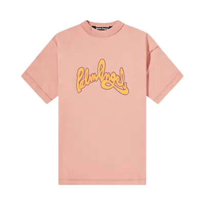 Pre-owned Palm Angels Seasonal Logo Insideout Tee 'pink/orange' | Men's Size M