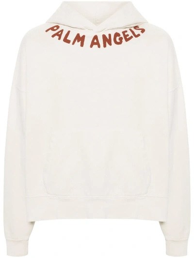 Palm Angels Seasonal Sweatshirt With Print In White