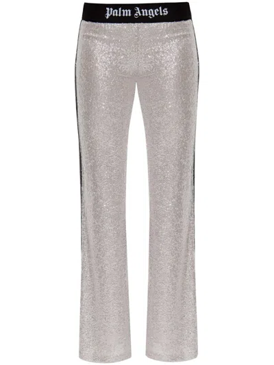 PALM ANGELS SEQUIN-EMBELLISHED TROUSERS