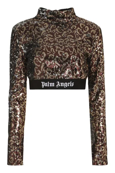 PALM ANGELS PALM ANGELS SEQUIN TOP