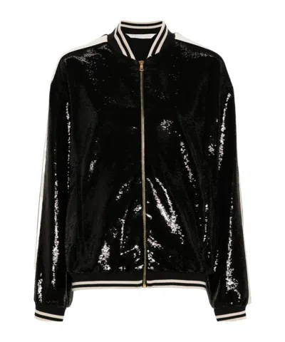 PALM ANGELS SEQUINED PILOT JACKET