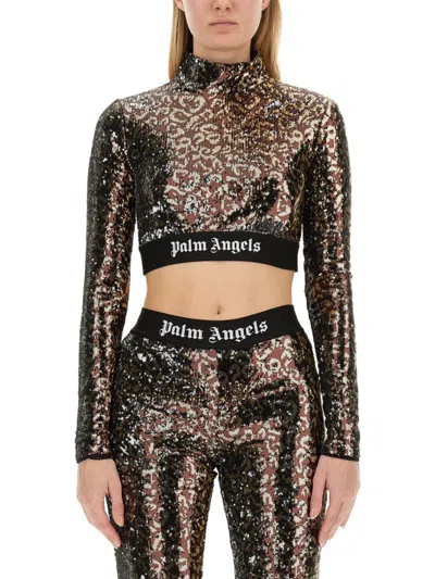 PALM ANGELS PALM ANGELS SEQUINED TOP