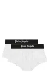 Palm Angels Cotton Boxer Duo Logo Band In Animal Print