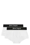 Palm Angels Cotton Boxer Duo Logo Band In Animal Print