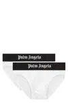 Palm Angels Set Of Two Cotton Briefs With Logoed Elastic Band