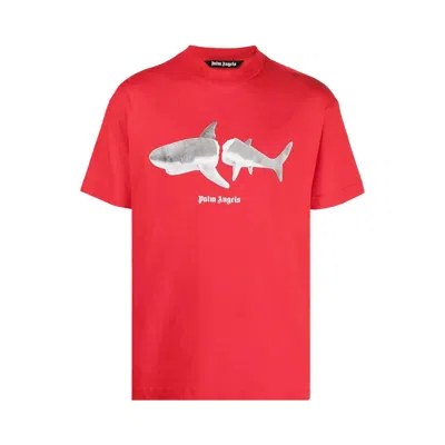 Pre-owned Palm Angels Shark Classic Tee 'red/white' | Men's Size Xl