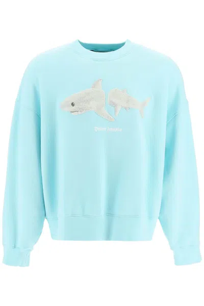 PALM ANGELS SHARK CREWNECK SWEATSHIRT