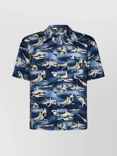 PALM ANGELS SHARKS SHIRT FROM MIAMI COLLECTION