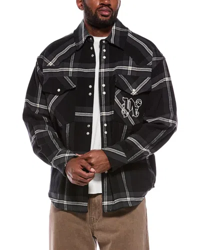 Palm Angels Shirt Jacket In Black