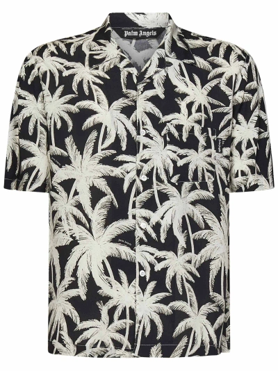 Palm Angels Shirt In Nera