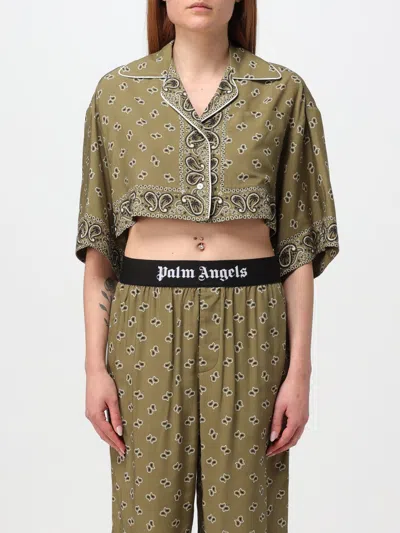 Palm Angels Shirt  Woman Color Military In 军绿色