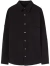 Palm Angels Oversized Shirt With Flap Welt Pocket