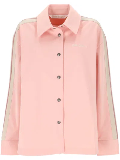 Palm Angels Classic Logo Tonal Track Shirt In Multi