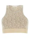 Palm Angels Embroidered Viscose Blend Top In Printed