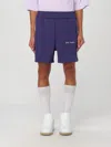 Palm Angels Classic Logo Track Shorts Navy Blue  Off In Blue