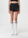 Palm Angels Sports Shorts With Logo Print In Weiss