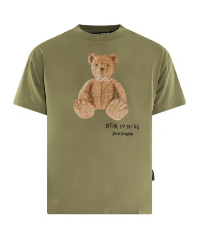 Palm Angels Short Sleeve T-shirt In Green