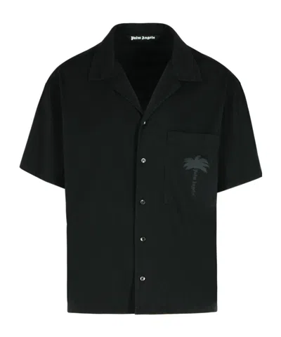 PALM ANGELS PALM ANGELS PALMS SHORT-SLEEVED BOWLING SHIRT