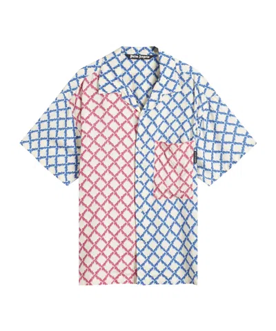 Palm Angels Short-sleeved Shirt In White