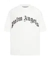 Palm Angels Regular Logo T-shirt Short Sleeves In White