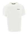 Palm Angels White T-shirt With Frontal Logo In White