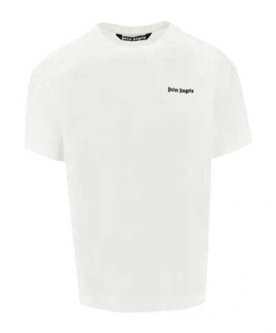 Palm Angels Tri-pack T-shirt With Logo Embroidery In White