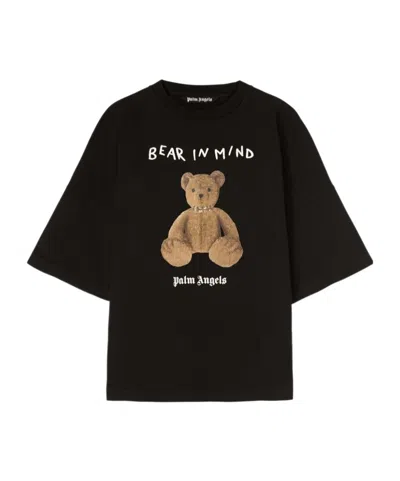 Palm Angels Men Bear In Mind Over T-shirt In Black