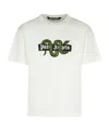 Palm Angels White Cotton T-shirt In White